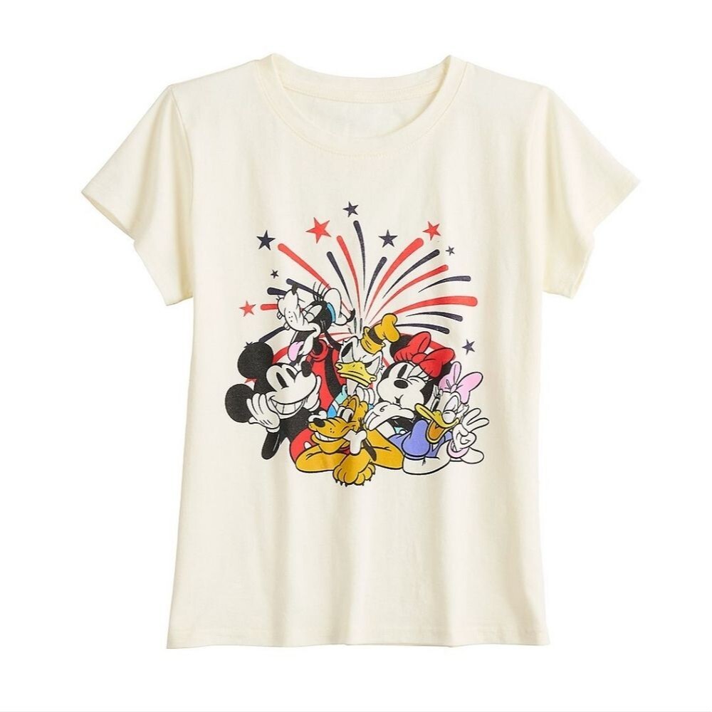 Disney Minnie & Micky Mouse Fireworks Graphic Tee